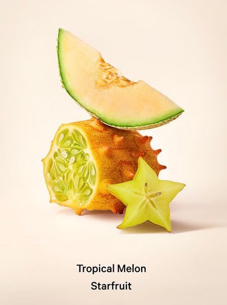 T Victoria's Secret Парфумований cкраб для тіла ropical Melon Starfruit Scalp & Body Scrub 275 ml 00723 фото