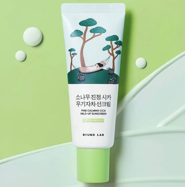 Round Lab сонцезахисний крем Pine Calming Cica Mild Up Sunscreen 40ml 00682 фото