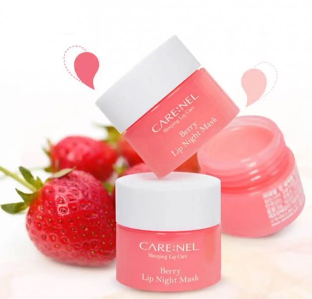 Carenel нічна маска для губ Berry Lip Night Mask Ягідна, 5 г 00057 фото