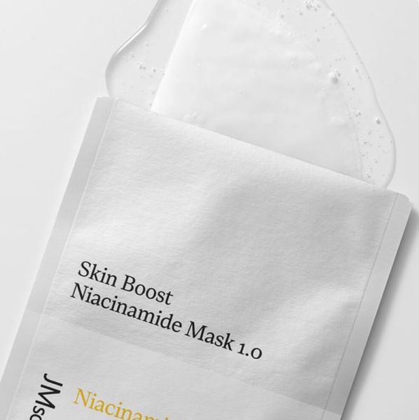 JMSOLUTION Тканева маска для обличчя з ніациномідом SKIN BOOST NIACINAMIDE MASK 00687 фото