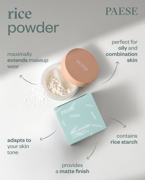Paese розсипчаста пудра Рисова матуюча Loose Powder Rice 10g 00035 фото