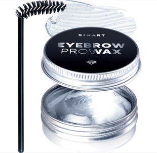 Sinart Віск для оформлення брів зі щіточкою EYEBROW PRO WAX CRYSTAL 15ml 00048 фото