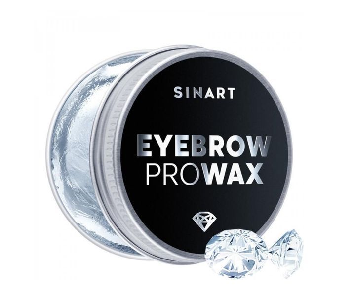 Sinart Віск для оформлення брів зі щіточкою EYEBROW PRO WAX CRYSTAL 15ml 00048 фото