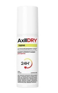 Axilldry Дезодорант-спрей натуральний Natural Teens 110мл 00766 фото