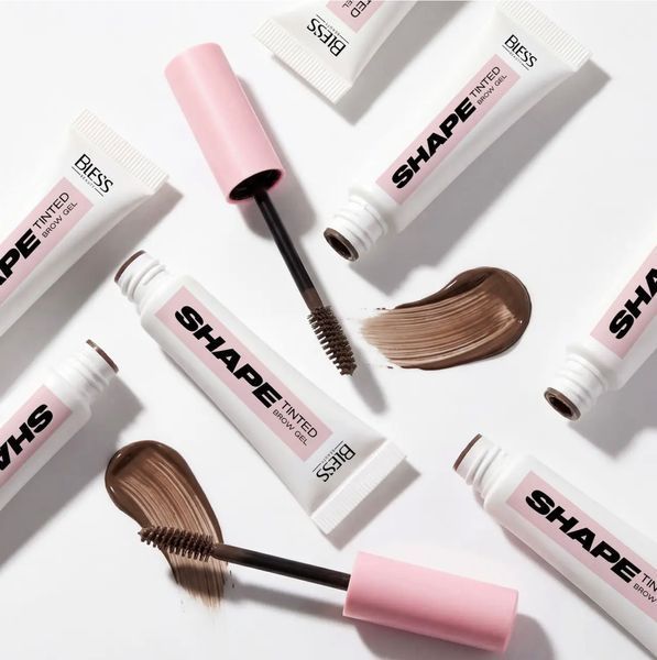 Bless Тінтуючий гель для брів Tinted Shape Brow Gel 01 Warm Brunette 00681 фото